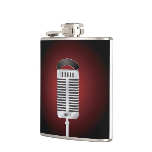 Gesang-Mikrofon-Flasche Flachmann (Links)