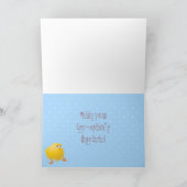 Gesang Osterchick & Bird Feiertagskarte (Innenseite)