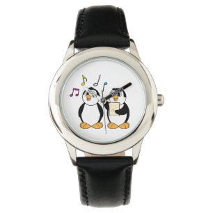 Gesang-Pinguine Armbanduhr