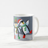 Gesang-Pinguine Kaffeetasse (VorderseiteRechts)
