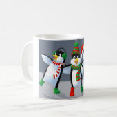 Gesang-Pinguine Kaffeetasse (Vorderseite Links)