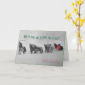 Gesang Schlittenhunde: SItka Alaska Malamute Chor Karte (Gelbe Blume)