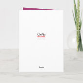 Gesang Stimme glücklich Geburtstag Karte (Rückseite)