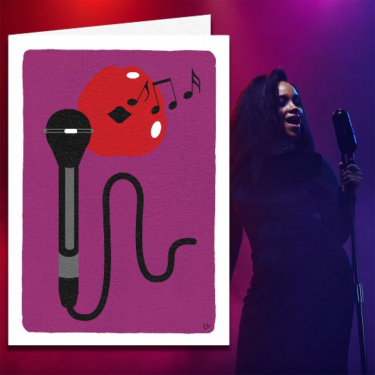 Gesang Stimme glücklich Geburtstag Karte