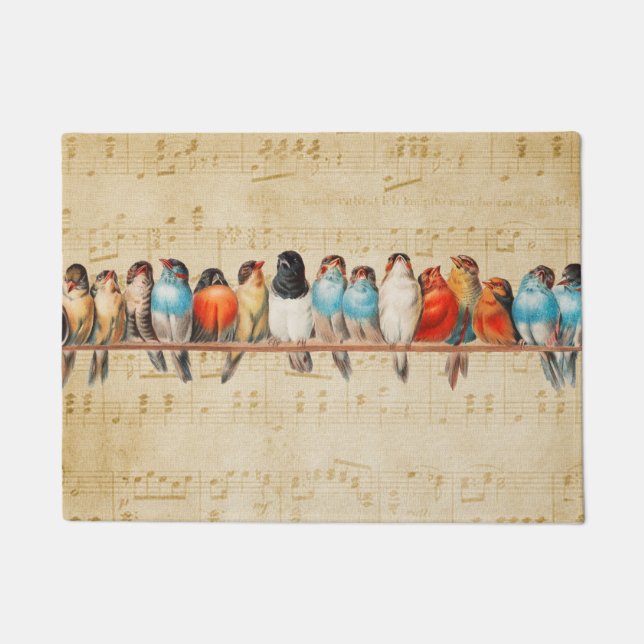 Gesang und Chirping Fußmatte (Vorderseite)
