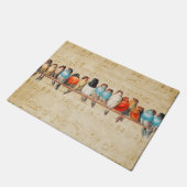 Gesang und Chirping Fußmatte (Schrägansicht)