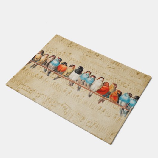 Gesang und Chirping Fußmatte (Schrägansicht)