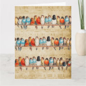 Gesang und Chirping Karte (Vorderseite)