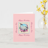 Gesang Vögel Geburtstagskarte Karte (Gelbe Blume)