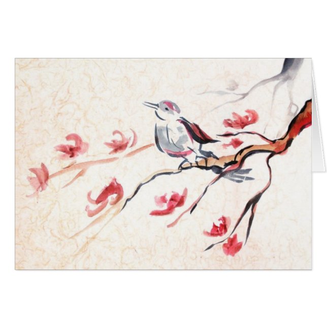 Gesang-Vogel-Hintergrund (Vorderseite (Horizontal))