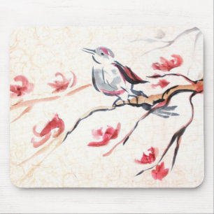 Gesang-Vogel-Hintergrund Mousepad
