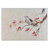 Gesang-Vogel-Hintergrund Schneidebrett (Vorderseite)