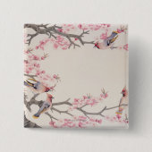 Gesang-Vögel im Frühjahr Button (Vorderseite)