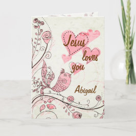 Gesang-Vogel kundengebundene Gruß-Karte Karte