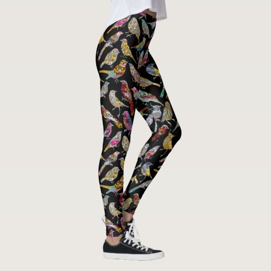 Gesang Vögel Leggings (Rechts)