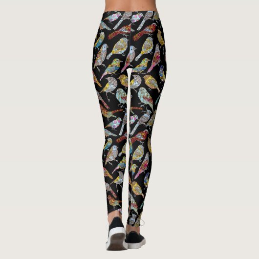 Gesang Vögel Leggings (Rückseite)