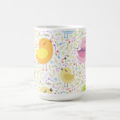 Gesang Vögel mit musikalischen Noten personalisier Kaffeetasse (Mittel)