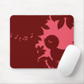 Gesang-Vogel Mousepad (Mit Mouse)