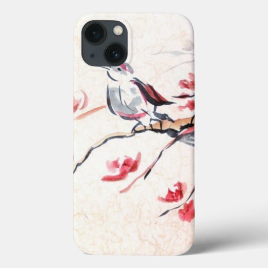 Gesang-Vogelhintergrund Case-Mate iPhone Hülle (Rückseite)