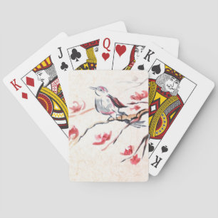 Gesang Vogelwelt Hintergrund Spielkarten