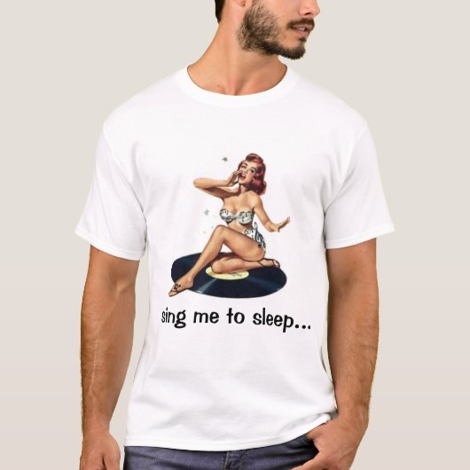 GesangButton herauf Mädchen-Shirt T-Shirt (Vorderseite)
