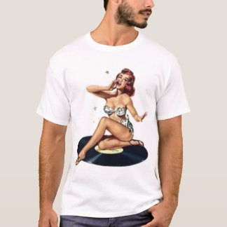 GesangButton herauf Mädchen T-Shirt