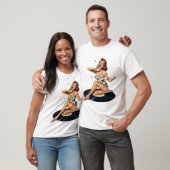GesangButton herauf Mädchen T-Shirt (Unisex)