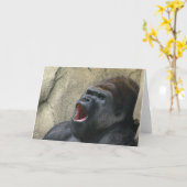 Gesanggorilla-Grußkarte Karte (Gelbe Blume)