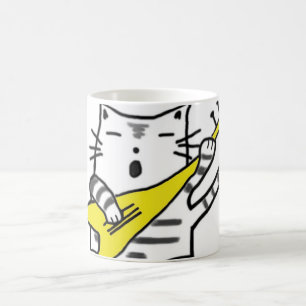 Gesangkatze - Gelb Kaffeetasse