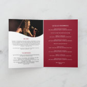 Gesangmusik Erwägung Abend rotes Mikrofon Programm (Innenseite)