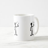 Gesangses Strichmännchen Kaffeetasse (VorderseiteRechts)