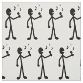 Gesangses Strichmännchen Stoff (Muster)