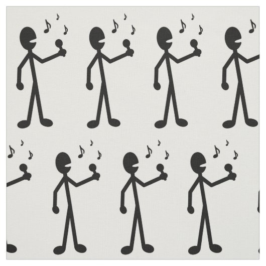 Gesangses Strichmännchen Stoff (Muster)