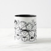 Gesangsfreudige Kinder: Whimsical Tasse (Zentrum)