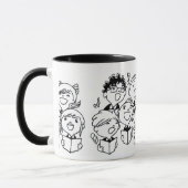 Gesangsfreudige Kinder: Whimsical Tasse (Links)