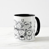 Gesangsfreudige Kinder: Whimsical Tasse (VorderseiteRechts)