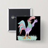 Gesangsrooster Button (Vorne & Hinten)