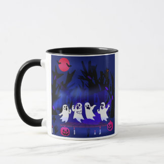 Gesangswettbewerb im Spuk Wald Friedhof Tasse