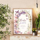 Gesangte Schmetterlinge Babyduschgeschenke Poster