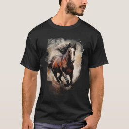 Gesangtes einsames Pferd T-Shirt