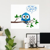 Gesangtes Vogelposter Poster (Heimbüro)