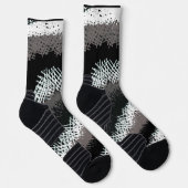 Gesäßte Sticks, schwarz und weiß Socken (Rechts)