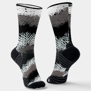 Gesäßte Sticks, schwarz und weiß Socken