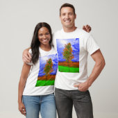 gesättigtes Baum-Shirt T-Shirt (Unisex)
