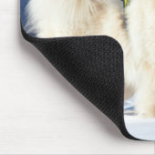 Gesäumte Hunde im Schnee Mousepad (Ecke)