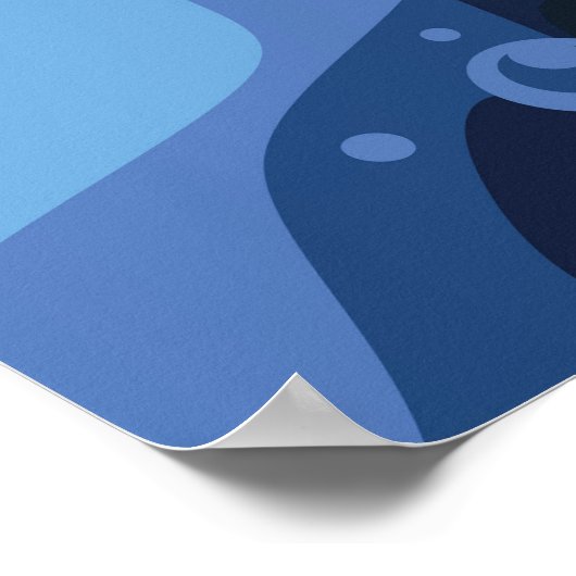 Gesäumte Oberflächen Poster (Ecke)