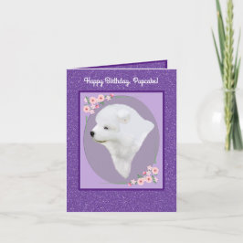 Gesäumte Pup 4 x 5,6 Zoll geklappte Grußkarte Karte