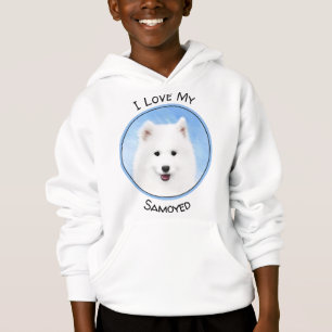 Gesäumte Welpenmalerei - Niedliche Original Hunde Hoodie