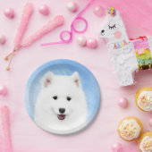 Gesäumte Welpenmalerei - Niedliche Original Hundek Pappteller (Party)