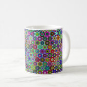 Geschachtelte Kreise 11oz-Tasse Kaffeetasse (VorderseiteRechts)